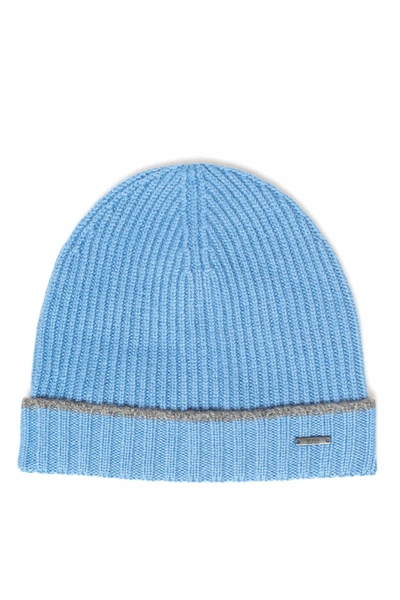 Hugo Boss Boss Rib Hat Azure Wool Man