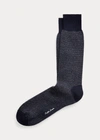 Polo Ralph Lauren Cashmere-blend Dress Socks In Brown