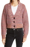 THE GREAT MONTANA CROPPED COTTON BLEND CARDIGAN,S178539