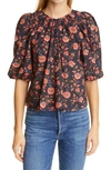 THE GREAT RAVINE FLORAL TOP,T924503P