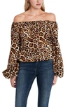 VINCE CAMUTO OFF THE SHOULDER BUBBLE SLEEVE TOP,9150684