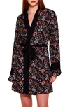 HAUTY FLORAL CHALLIS ROBE,2113