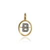 ANNOUSHKA INITIALS 18CT YELLOW GOLD DIAMOND B PENDANT,017843