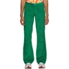 ERL GREEN CORDUROY TROUSERS