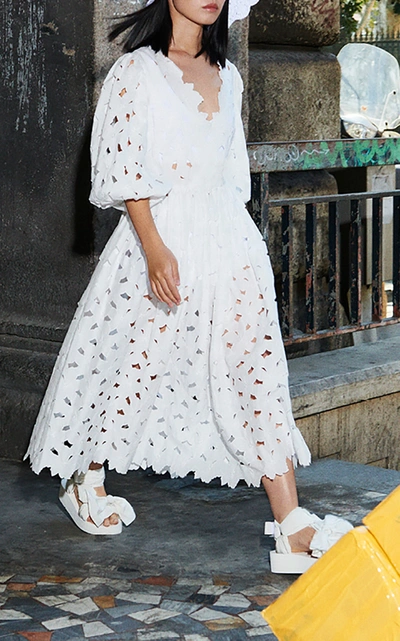 ワンピース VALENTINO COTTON AND LINEN DRESS Valentino Garavani Short Dress in Cotton and Linen | Saks