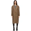 Isabel Marant Étoile Brown Ojima Double-breasted Coat In 50ca Carame
