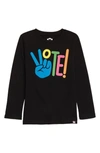 APPAMAN VOTE KIDS' LONG SLEEVE GRAPHIC TEE,W1T10