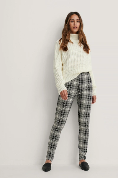 Na-kd Classic High Waist Check Leggings - Multicolor In Checkered