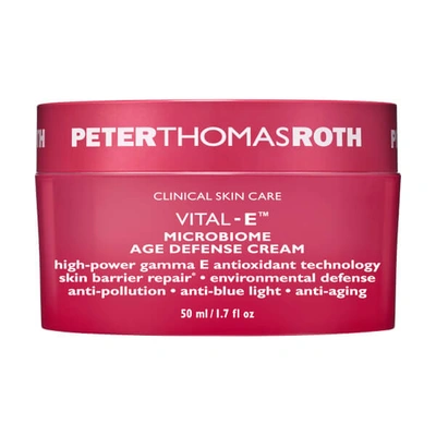 Peter Thomas Roth Vital-e Microbiome Age Defense Cream 50ml In Blue / Cream