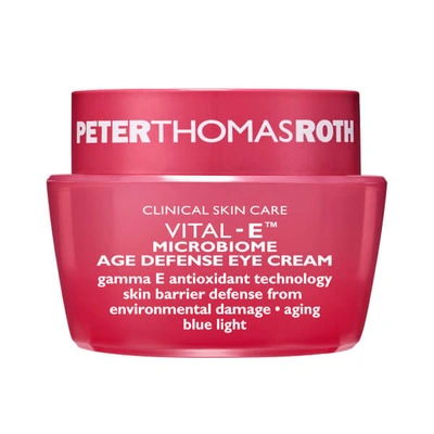 Peter Thomas Roth Vital-e Microbiome Moisturize Defense Eye Cream In Blue / Cream