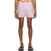 ERL PINK CHECK BOXER SHORTS