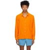 ERL ORANGE VELVET SHIRT