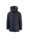 BURBERRY DIAMOND QUILTED COAT IN BLACK