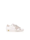 GOLDEN GOOSE SUPER STAR SNEAKERS IN WHITE AND ECRU