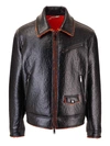 VALENTINO RED EDGES JACKET IN BLACK