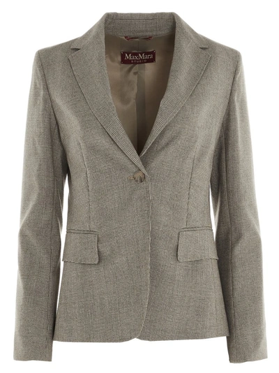 Max Mara Bello Blazer In Gray In Beige