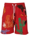 PALM ANGELS PALM ANGELS EMBROIDERED SHORTS