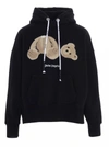 PALM ANGELS PALM ANGELS TEDDY BEAR EMBROIDERED HOODIE