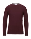 Cruciani Sweaters In Maroon