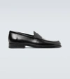 ROCHAS LEATHER PENNY LOAFERS,P00496573