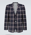 THOM BROWNE PRINCE OF WALES CHECKED WOOL BLAZER,P00500390