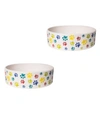 PARK LIFE DESIGNS INGUIA MEDIUM 6.5" PET BOWL, SET OF 2