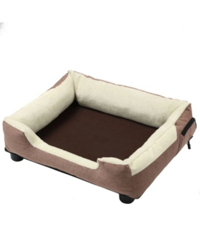 Pet Life "dream Smart" Electronic Heating And Cooling Smart Pet Bed In Mocha Brown