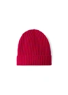 ST JOHN MERINO WOOL AND CASHMERE RIBBED BEANIE