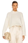 Loulou Studio Pemba Cashmere Knit Sweater In White