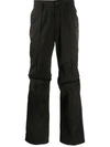POST ARCHIVE FACTION PANELLED STRAIGHT-LEG TROUSERS