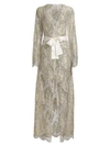 GILDA AND PEARL REVERIE LACE LONG ROBE,400013130086