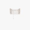 KENNETH JAY LANE SILVER TONE CRYSTAL LACE CHOKER NECKLACE,3135NSC15425032