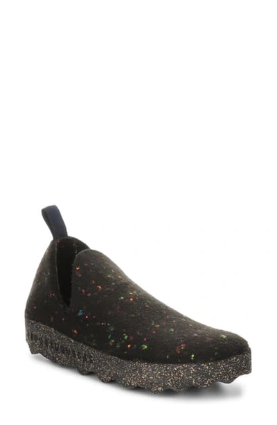 Fly London City Slip-on In Black Led