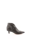 POMME D'OR POMME D'OR WOMEN'S GREY LEATHER ANKLE BOOTS,4660GREY 40