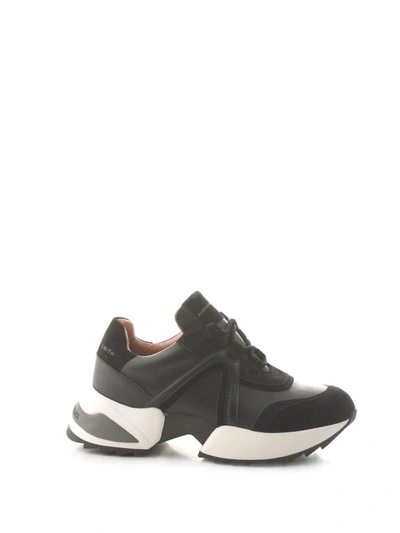 Alexander Smith Women's Black Leather Trainers In Nero