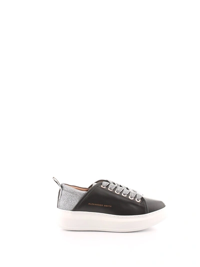 Alexander Smith Women's Black Leather Trainers