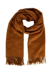 ALEX BEGG ALEX BEGG WOMEN'S BROWN CASHMERE SCARF,ARRANCAMMELLO UNI