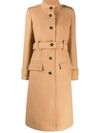 CHLOÉ CHLOÉ WOMEN'S BEIGE WOOL COAT,CHC19AMA0307226A 40