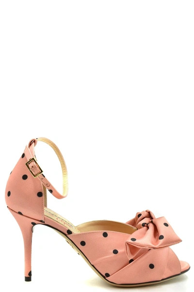 Charlotte Olympia Women's Pink Fabric Sandals