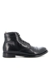 OFFICINE CREATIVE OFFICINE CREATIVE MEN'S BLACK LEATHER ANKLE BOOTS,ANATOMIA16BLACK 41