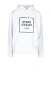 Opening Ceremony Woman Sweatshirt White Size L Cotton, Elastane In White