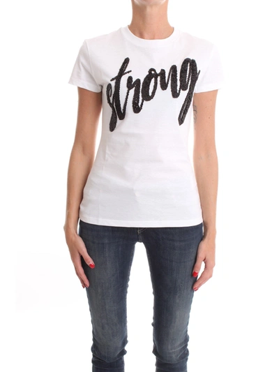 Dondup Sequins T-shirt In White