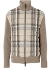 BURBERRY CHECK PUFFER KNITTED JACKET