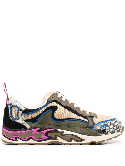 Sandro Women's H20flame Multicolor Trainer Sneakers In Blue Grey