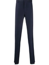 Polo Ralph Lauren Tailored Cut Wool Trousers In Blue