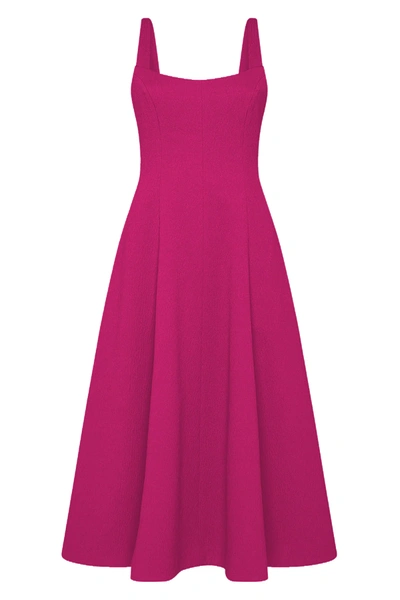 Rebecca Vallance Andie Strap Midi Dress Purple