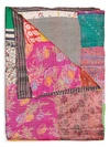 Taj Hotel Kantha Silk Throw In Pink Multi