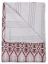Taj Hotel Oriental Contemporary Design Kantha Throw In Pink Multi