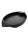 CHASSEUR FRENCH FISH-SHAPED ENAMELED CAST IRON GRIDDLE,0400010243014
