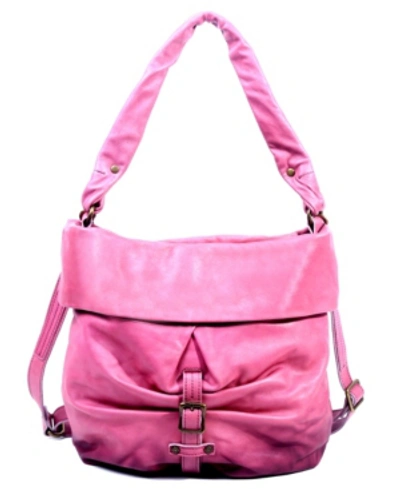 Old Trend Sweet Lotus Leather Bucket Bag In Orchid
